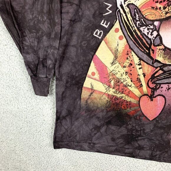The Mountain Tie Dye Shirt Mens Medium Black Pit Bulls Long Sleeve Tee Casual‎ - Picture 5 of 11